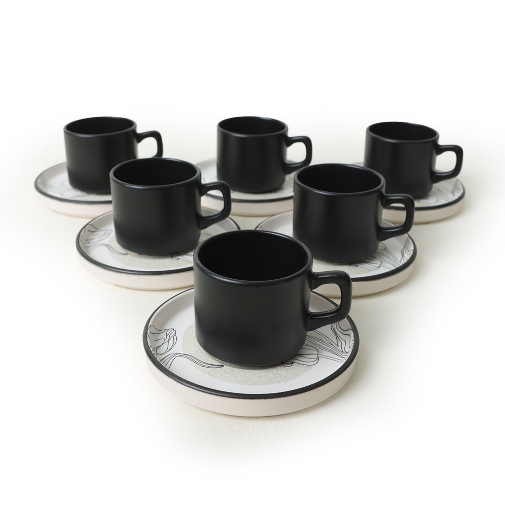 Shade Stackable Tea Set 12 Pieces for 6 People