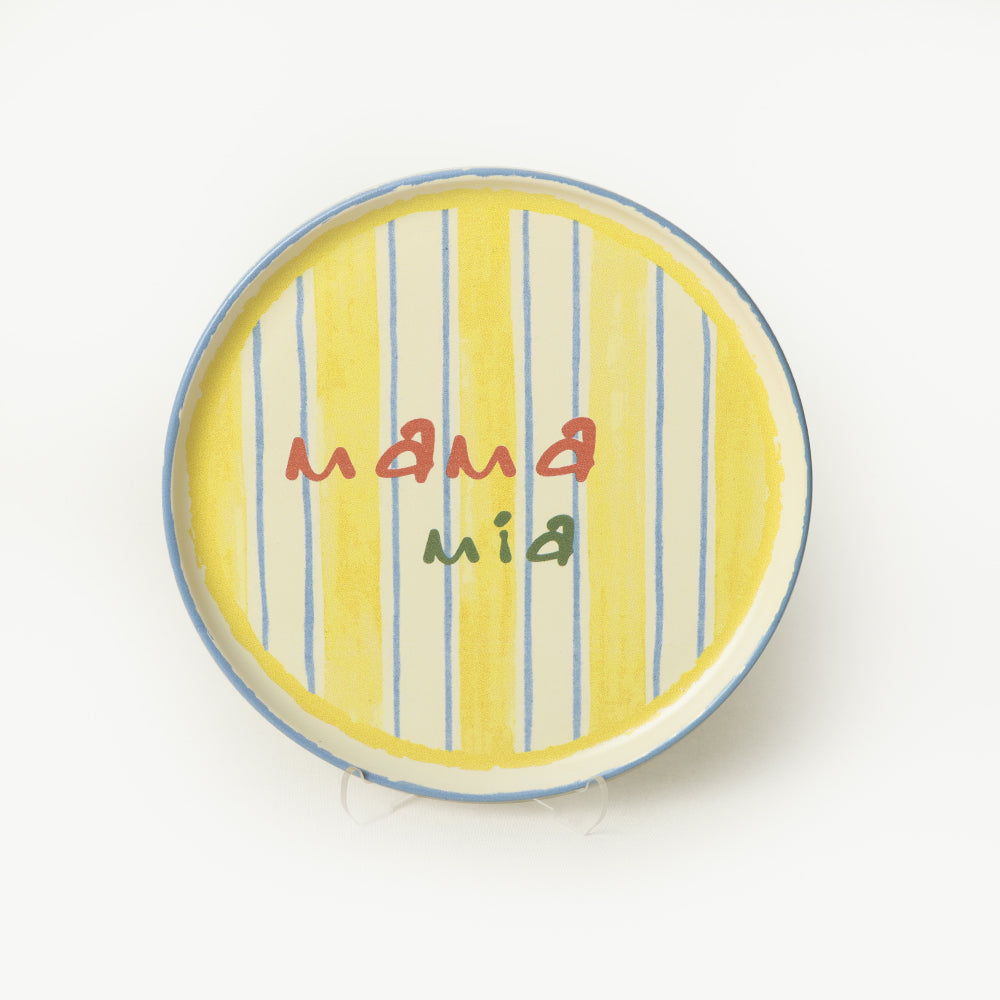 Mama Mia & La Dolce Vita Cake Plate 22 Cm 4 Pieces