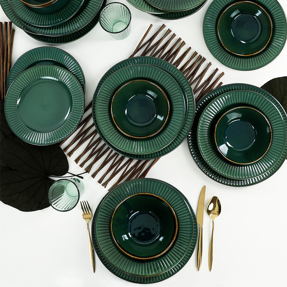 Emerald Line Dining Set 24 Pieces for 6 People