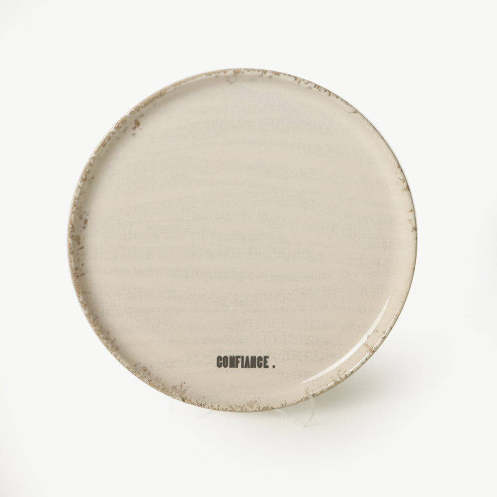 Deep Collection Motto Cake Plate 22 cm 6 Pieces