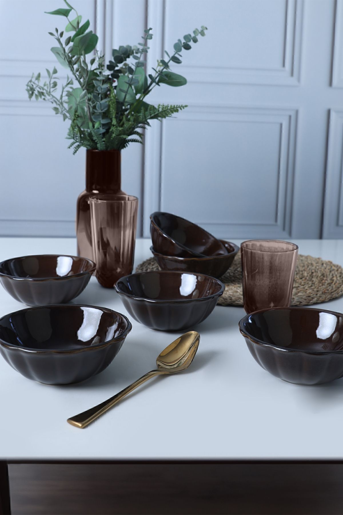 Luster Brown Sirius Snack Bowl 12 cm 6 Pieces