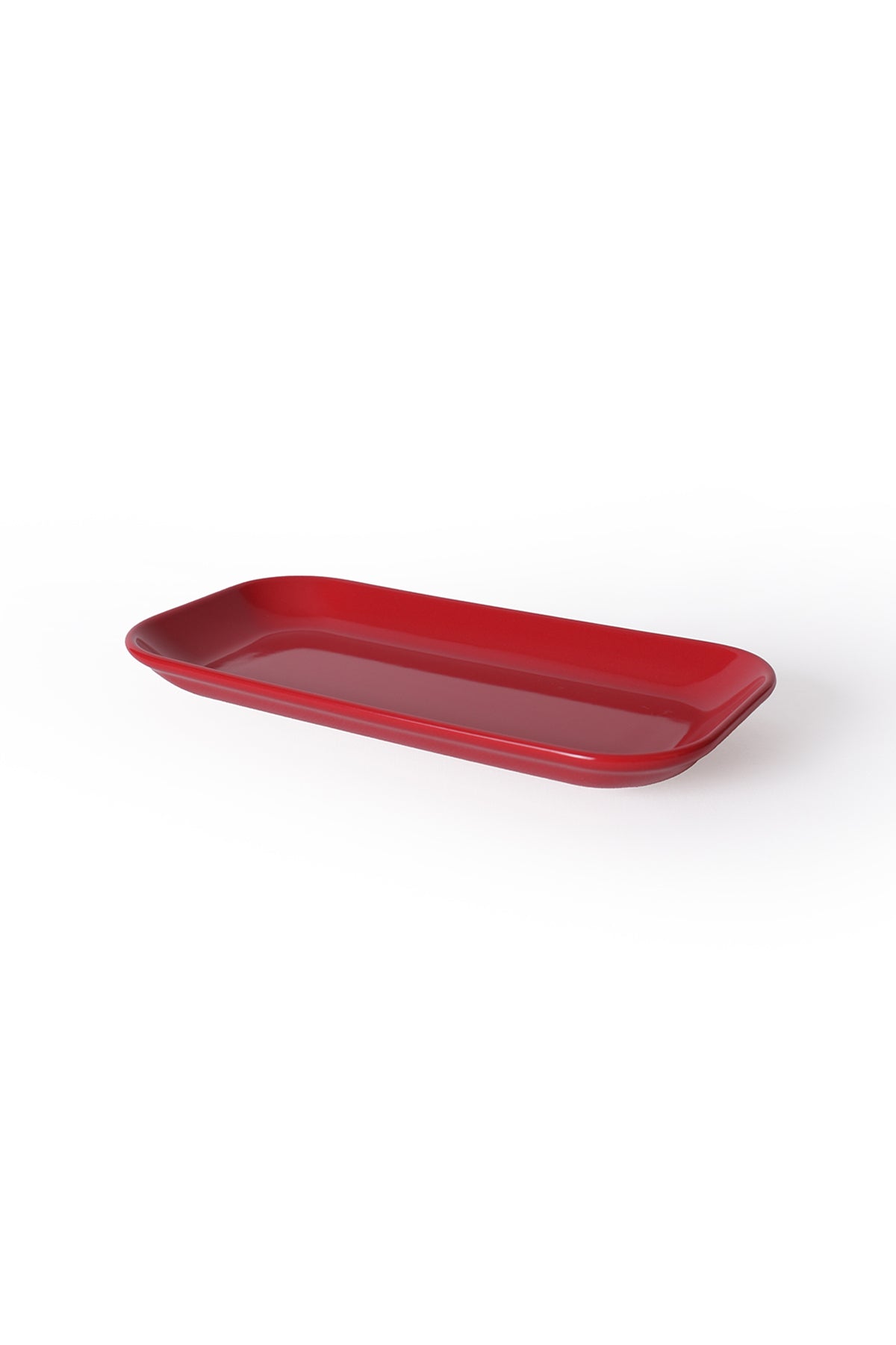 Red Pergamon Boat-Shaped Plate 26 cm, 2 Pieces