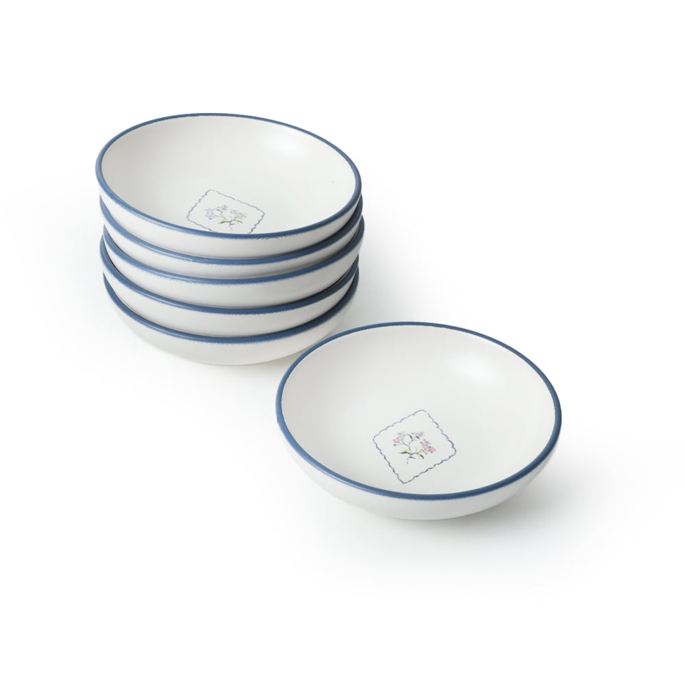 Floral Waves Snack Bowl 13 Cm 6 Pieces