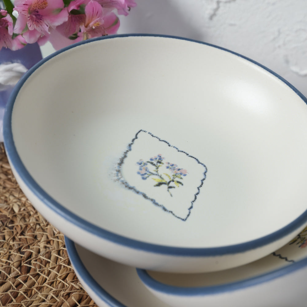 Floral Waves Snack Bowl 13 Cm 6 Pieces
