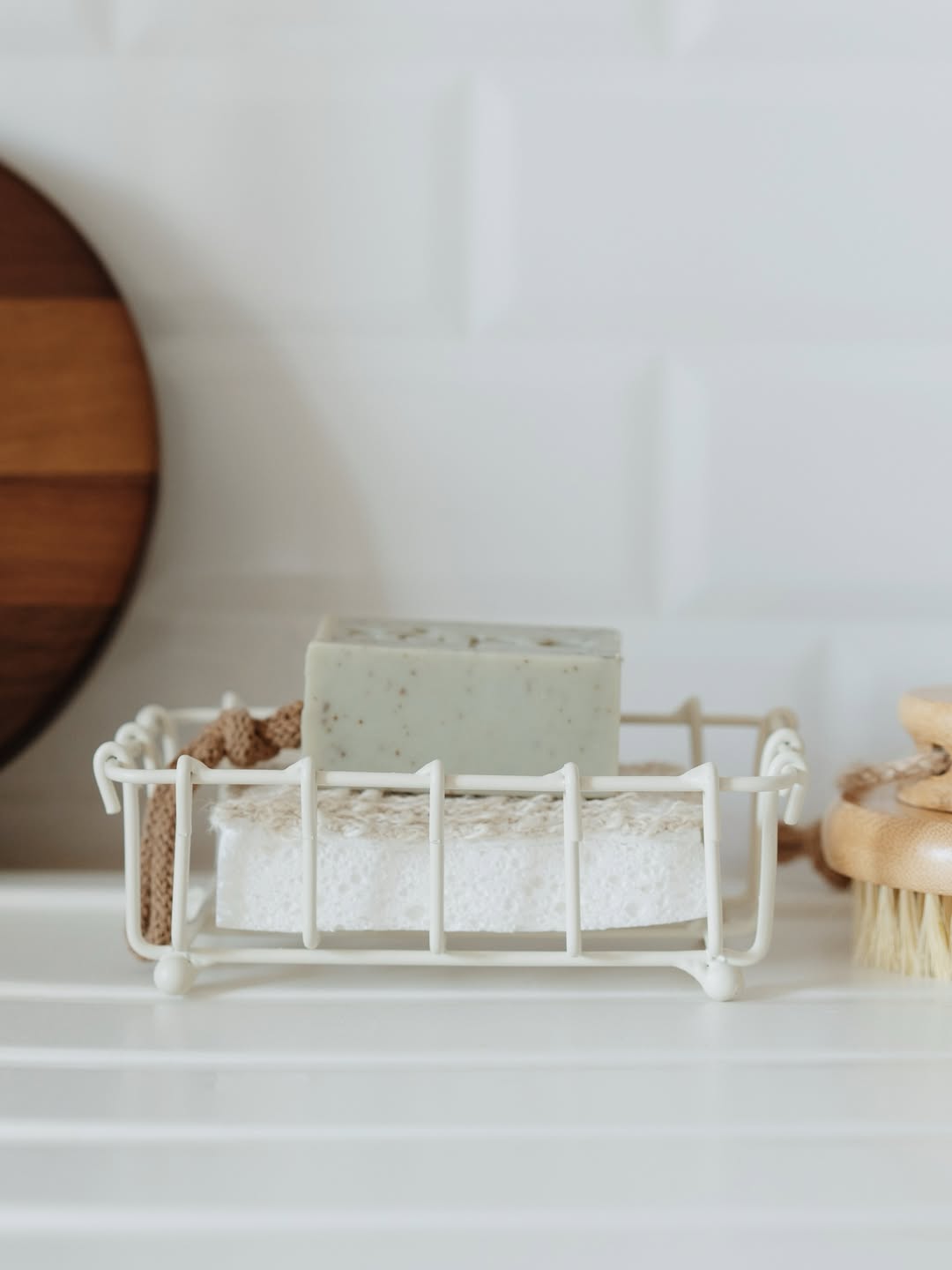 Metal Soap and Sponge Organizer