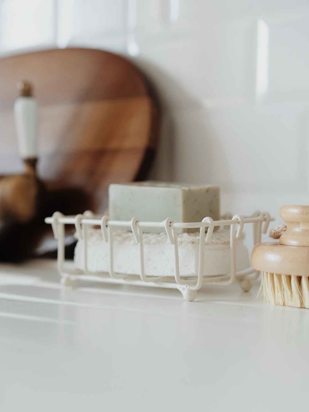 Metal Soap and Sponge Organizer