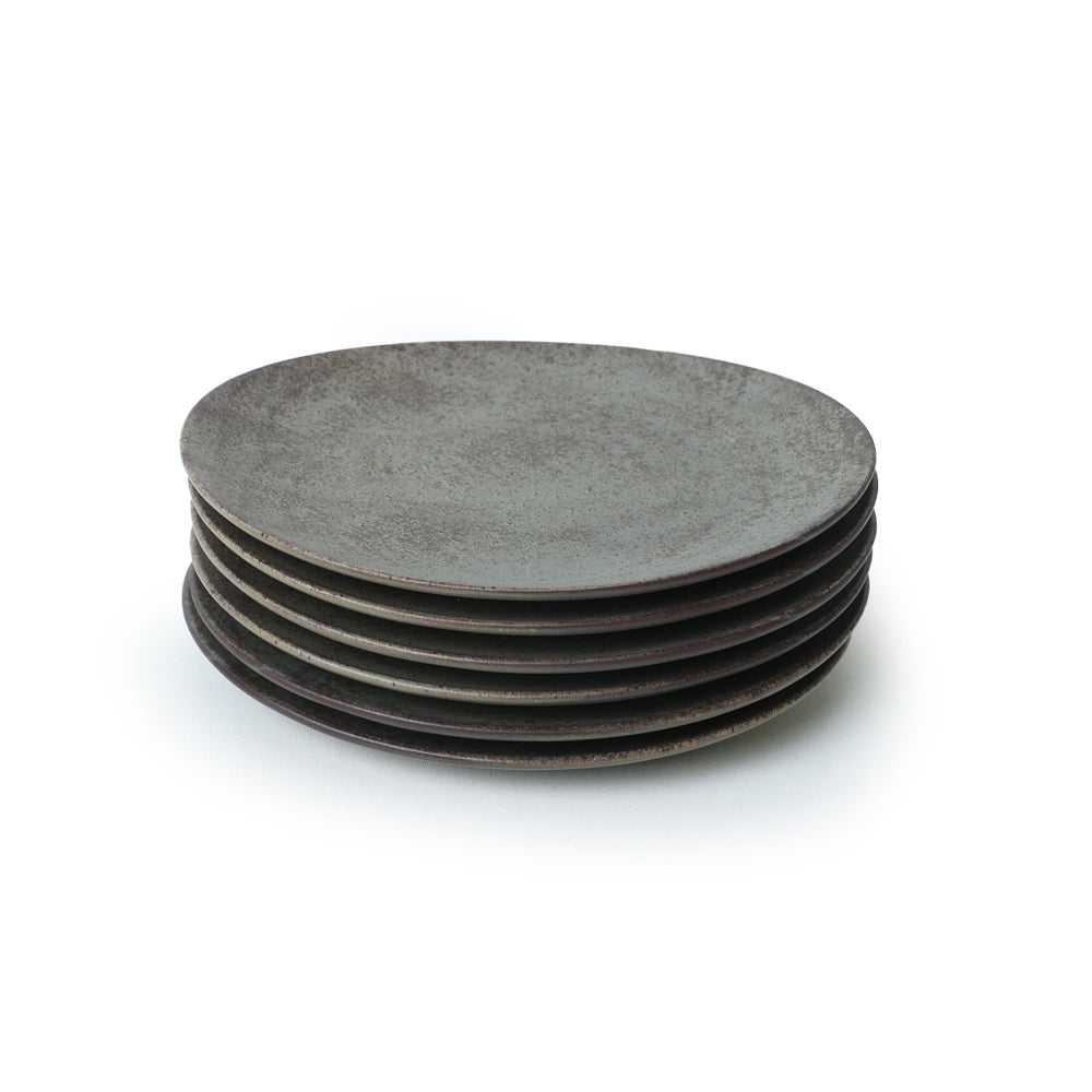 Keraart Matte Clay Stella Cake Plate 23 Cm 6 Pieces