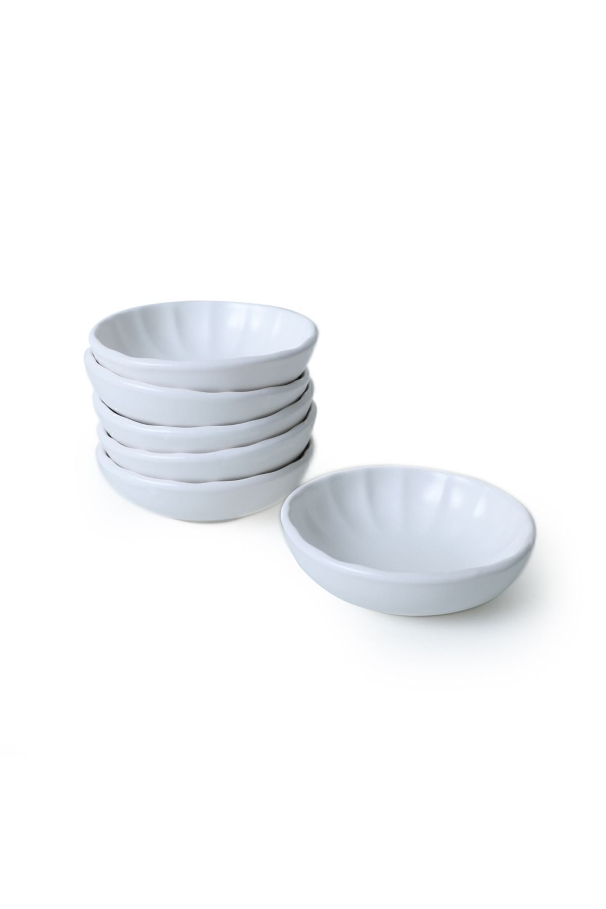 Matte White Sirius Snack Bowl 12 cm 6 Pieces