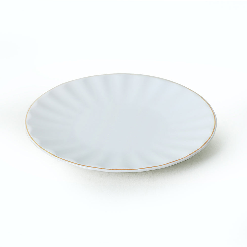 White Gold File Sirius Dinner Set 24 Pieces for 6 People