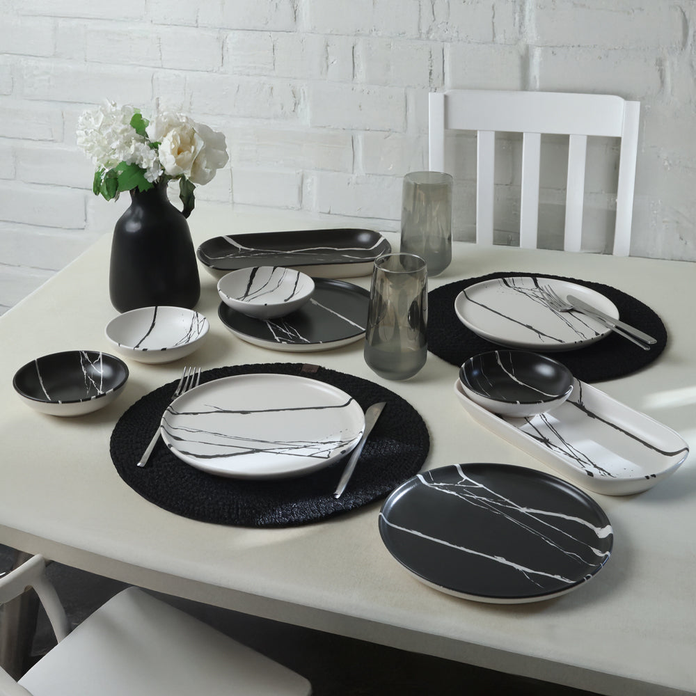 Marble Breakfast Set 10 Pieces for 4 People