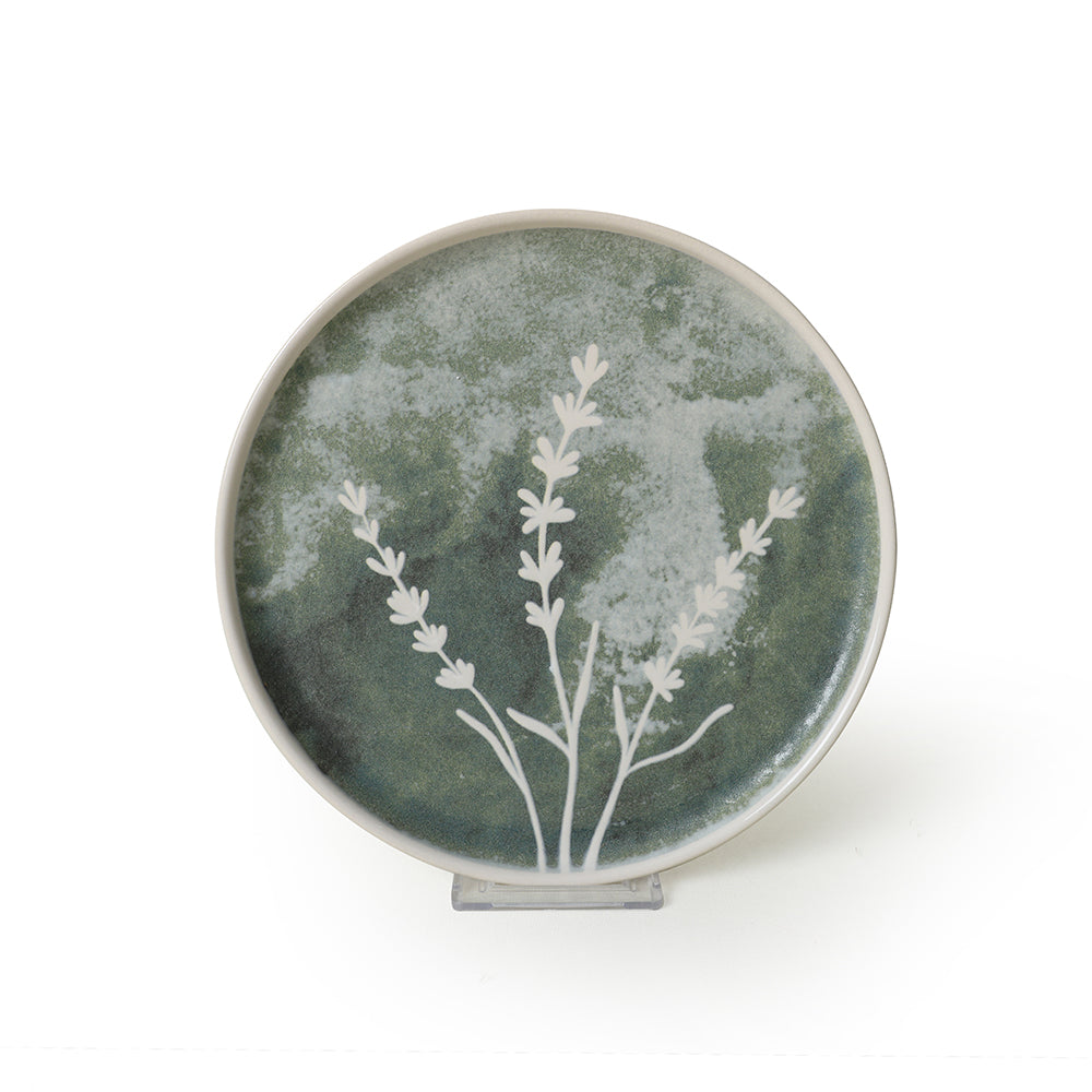 Deep Flowers Nordic Cake Plate 22 Cm 6 Pieces
