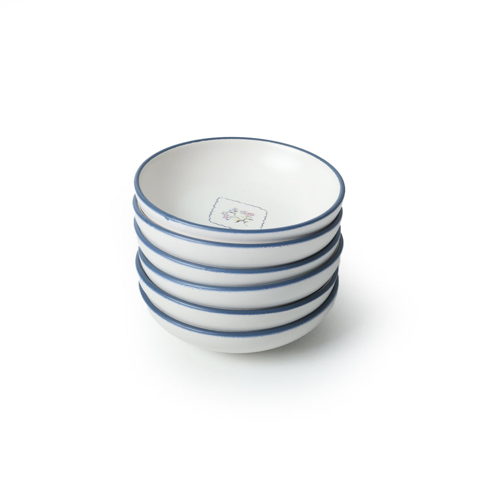 Floral Waves Snack Bowl 13 Cm 6 Pieces