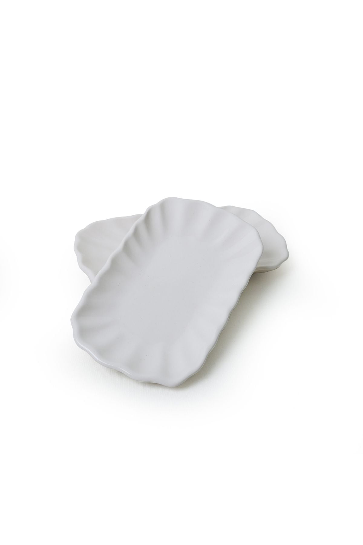 Cream Sirius Boat Plate 23 cm 2 Pieces
