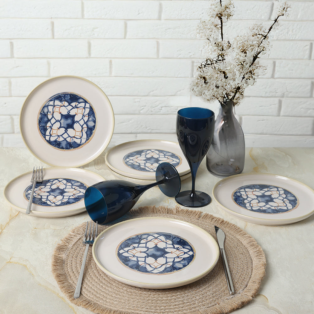 Wave Flow Nordic Cake Plate 22 Cm 6 Pieces
