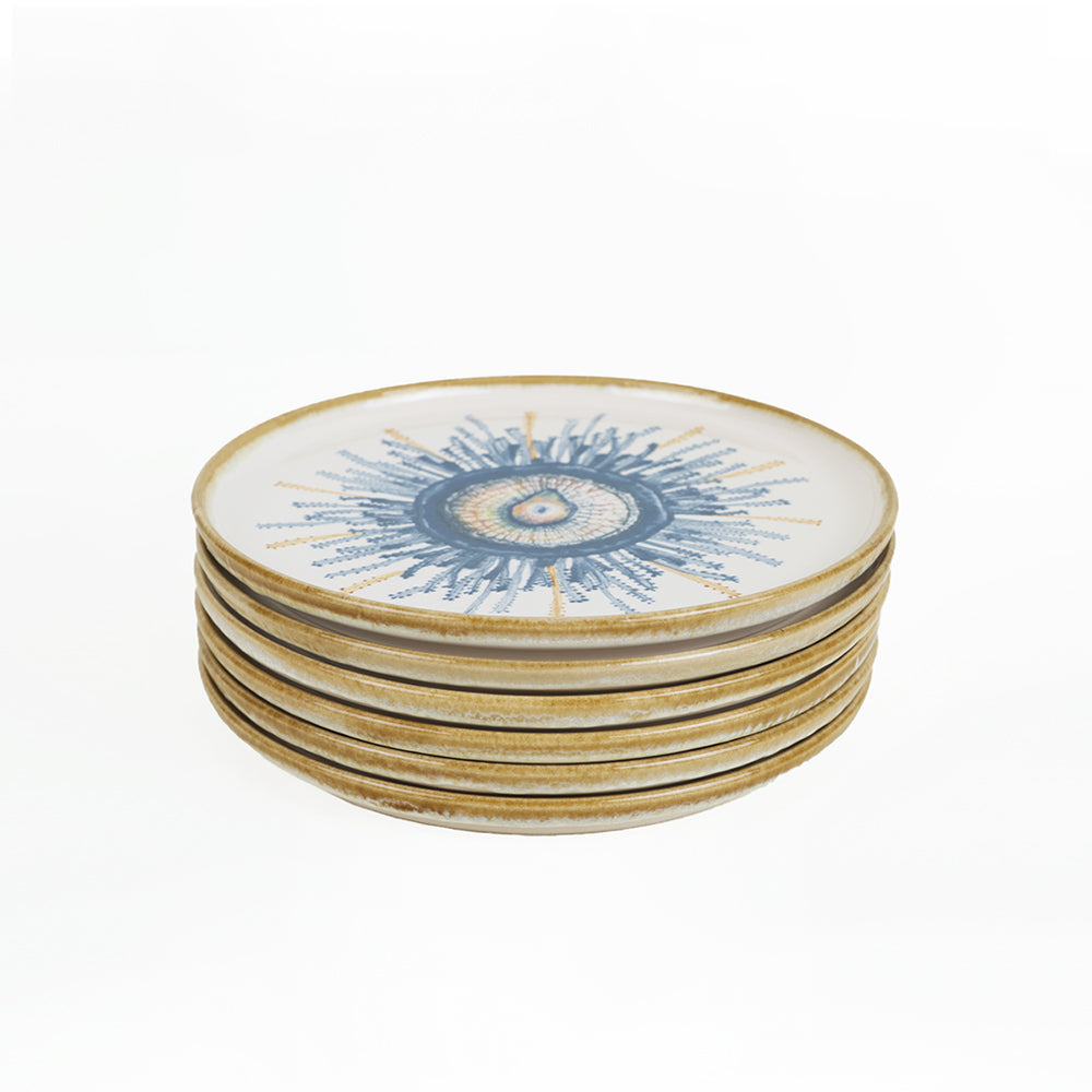 Hydra Nordic Cake Plate 22 Cm 6 Pieces
