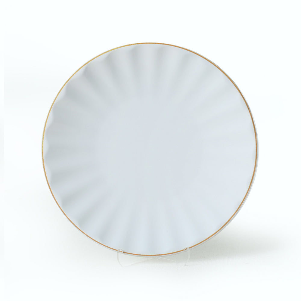 White Gold File Sirius Dinner Set 24 Pieces for 6 People