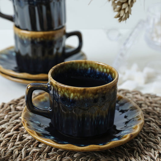 Shizen Black Sirius Tea Set 12 Pieces for 6 People