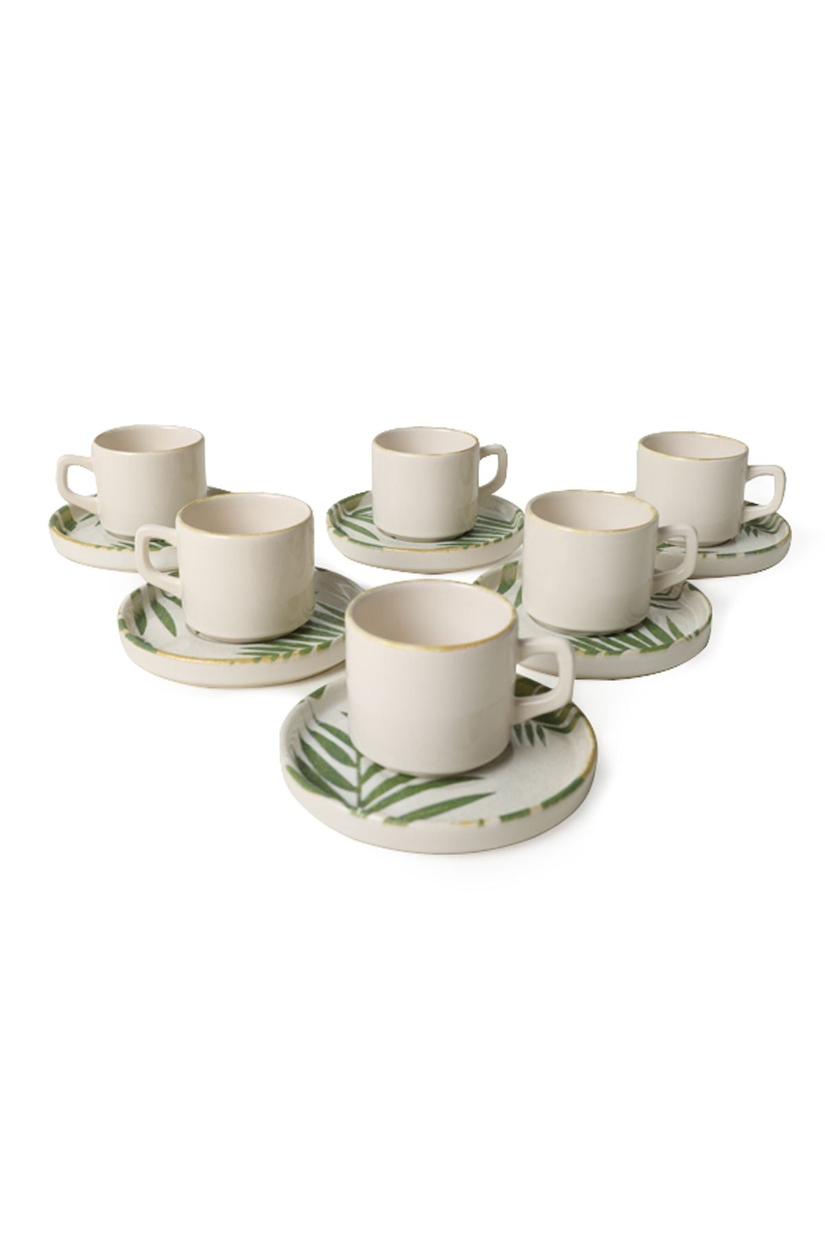 Forest Stackable Tea Set 12 Pieces for 6 People