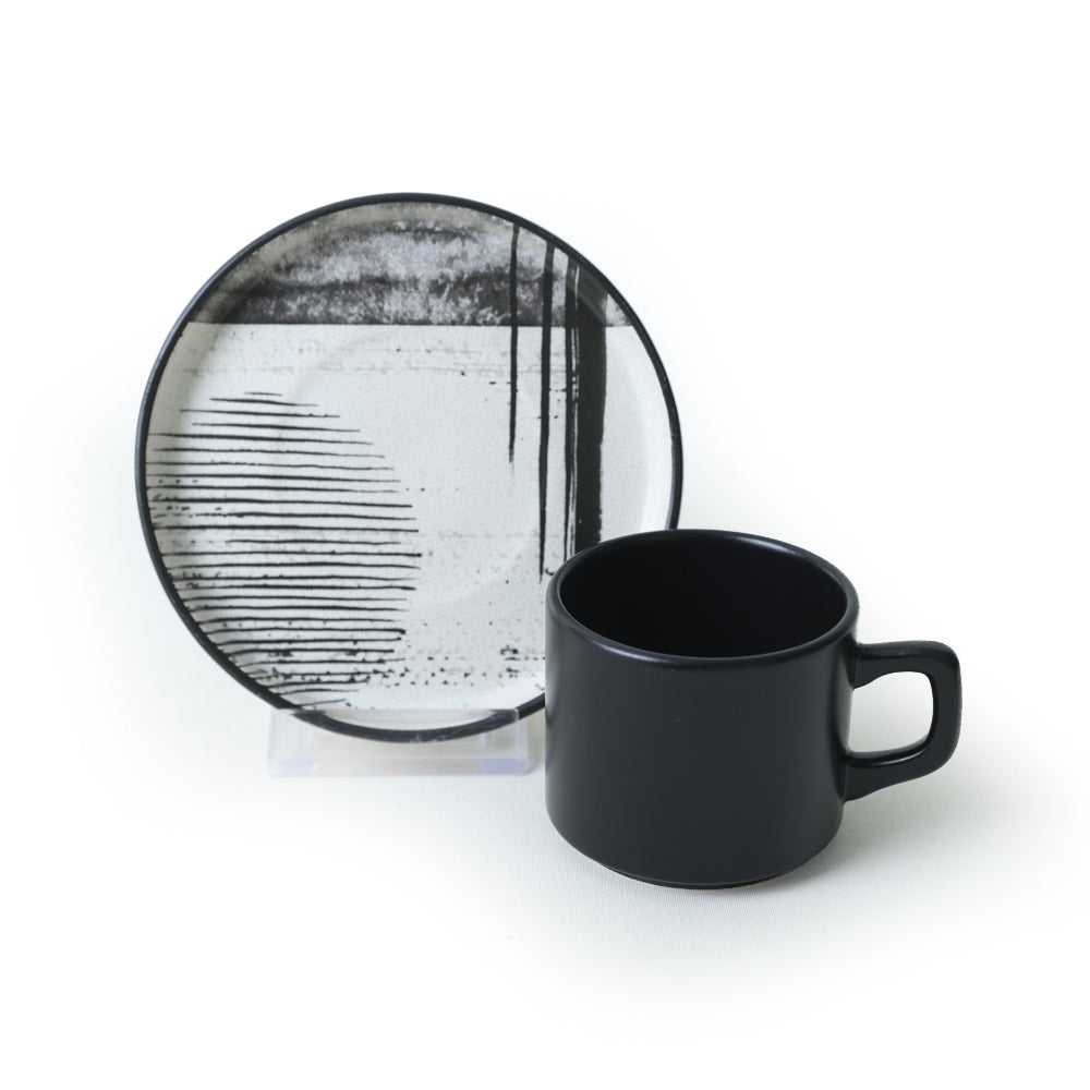 Shadowy Stackable Tea Set 12 Pieces for 6 People