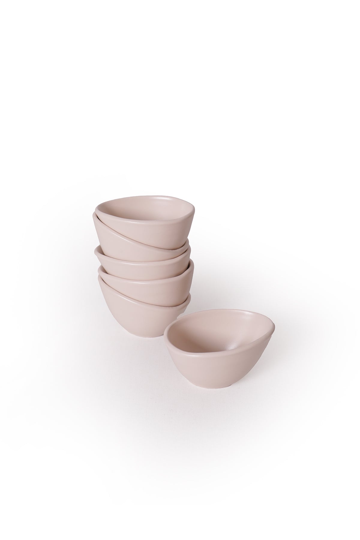 Ephesus Matte Cream Snack/Sauce Dish, 10 cm, 6 Pieces