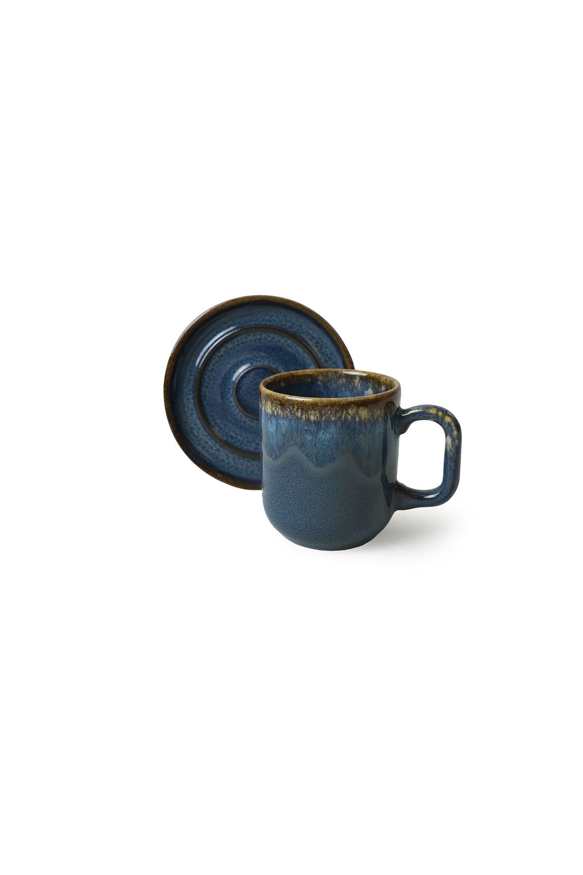 Shizen Blue/Cream Formart Coffee Set 8 Pieces for 4 People
