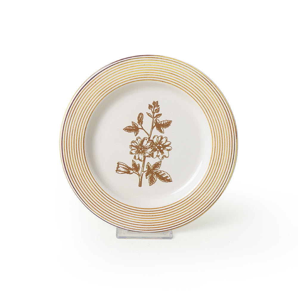 Floral Essence Assos Cake Plate 22 Cm 4 Pieces