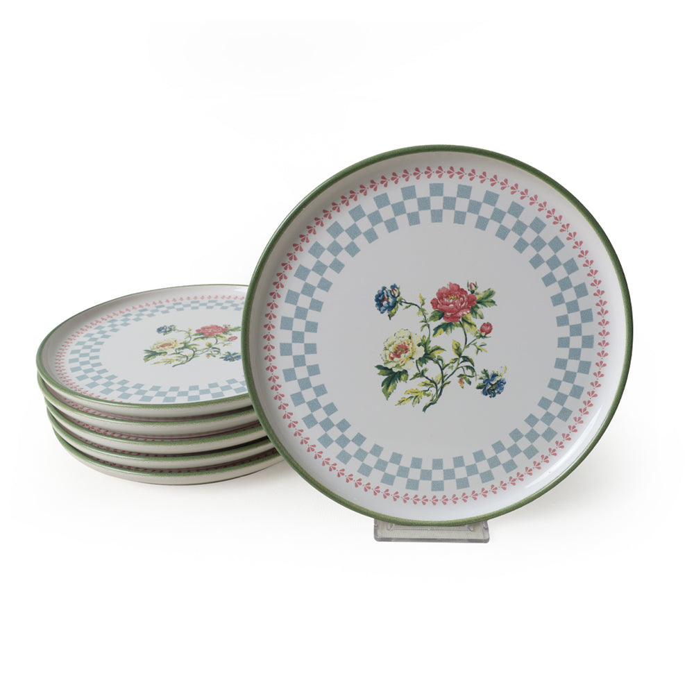 Rose Line Nordic Cake Plate 22 Cm 6 Pieces