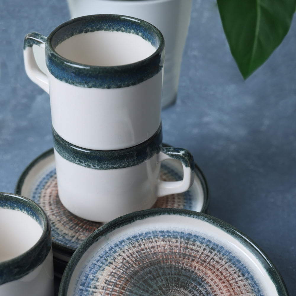 Hydra Stackable Tea Set 12 Pieces for 6 People