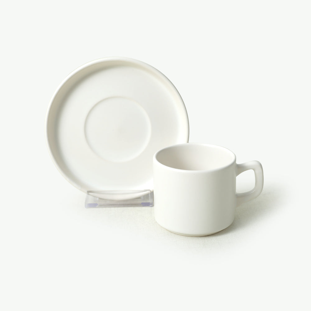 Matte White Stackable Dinner/Breakfast Set 20 Pieces for 4 People