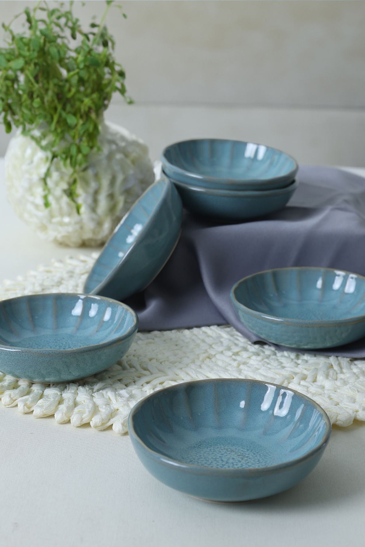 Granite Turquoise Sirius Snack Bowl 12 cm 6 Pieces