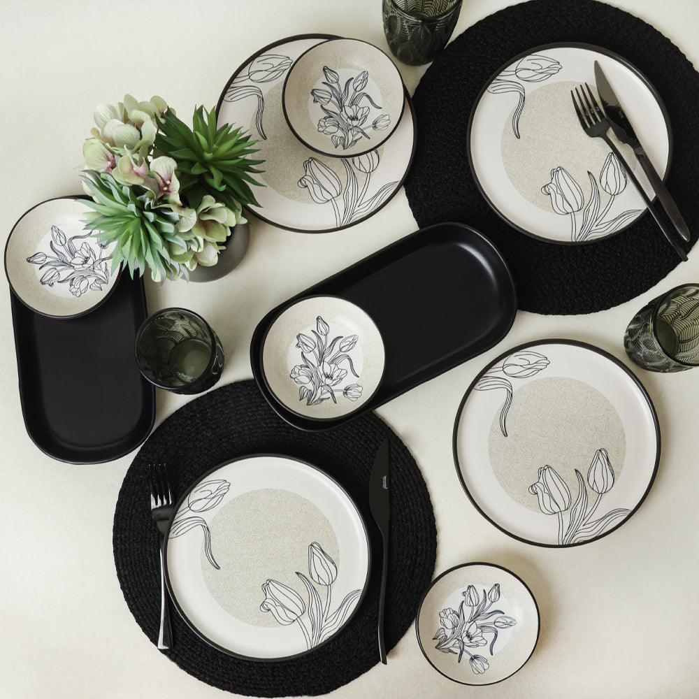 Shade Flowers Breakfast Set 10 Pieces for 4 People