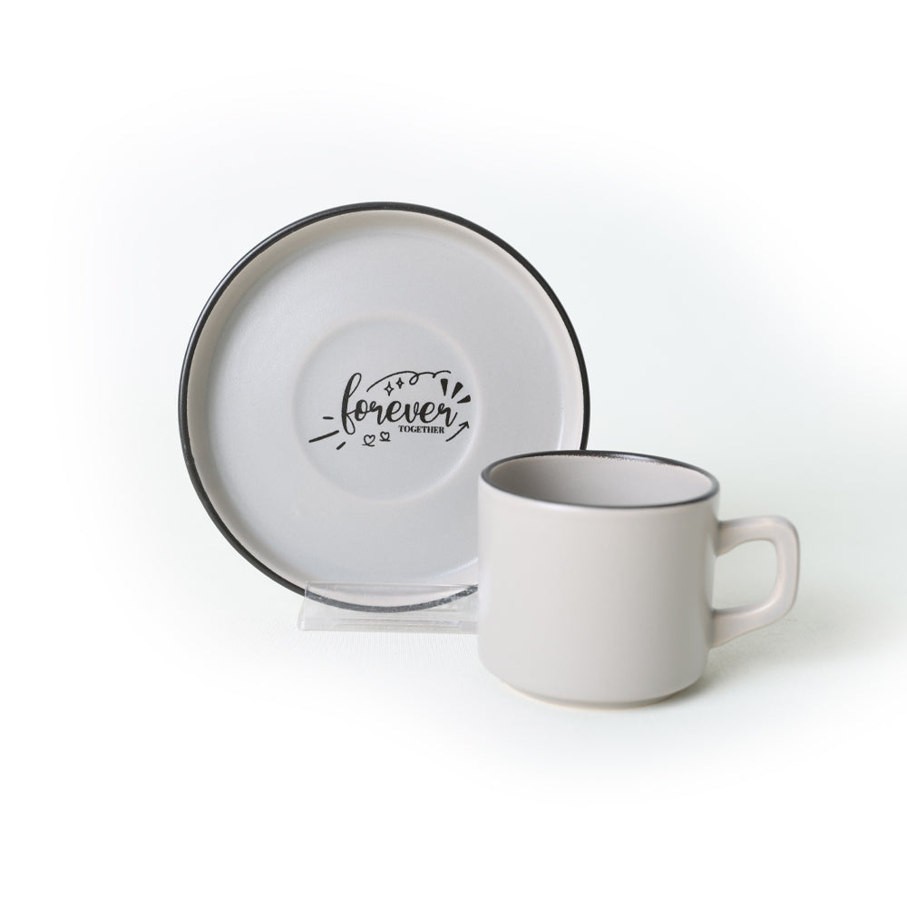 Rainbow Motto Stackable Tea Set 12 Pieces for 6 People