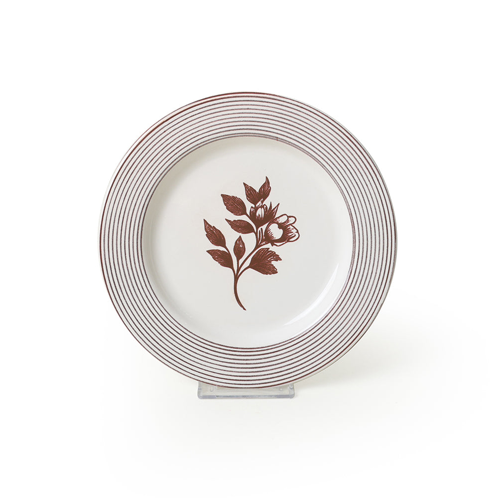 Floral Essence Assos Cake Plate 22 Cm 4 Pieces