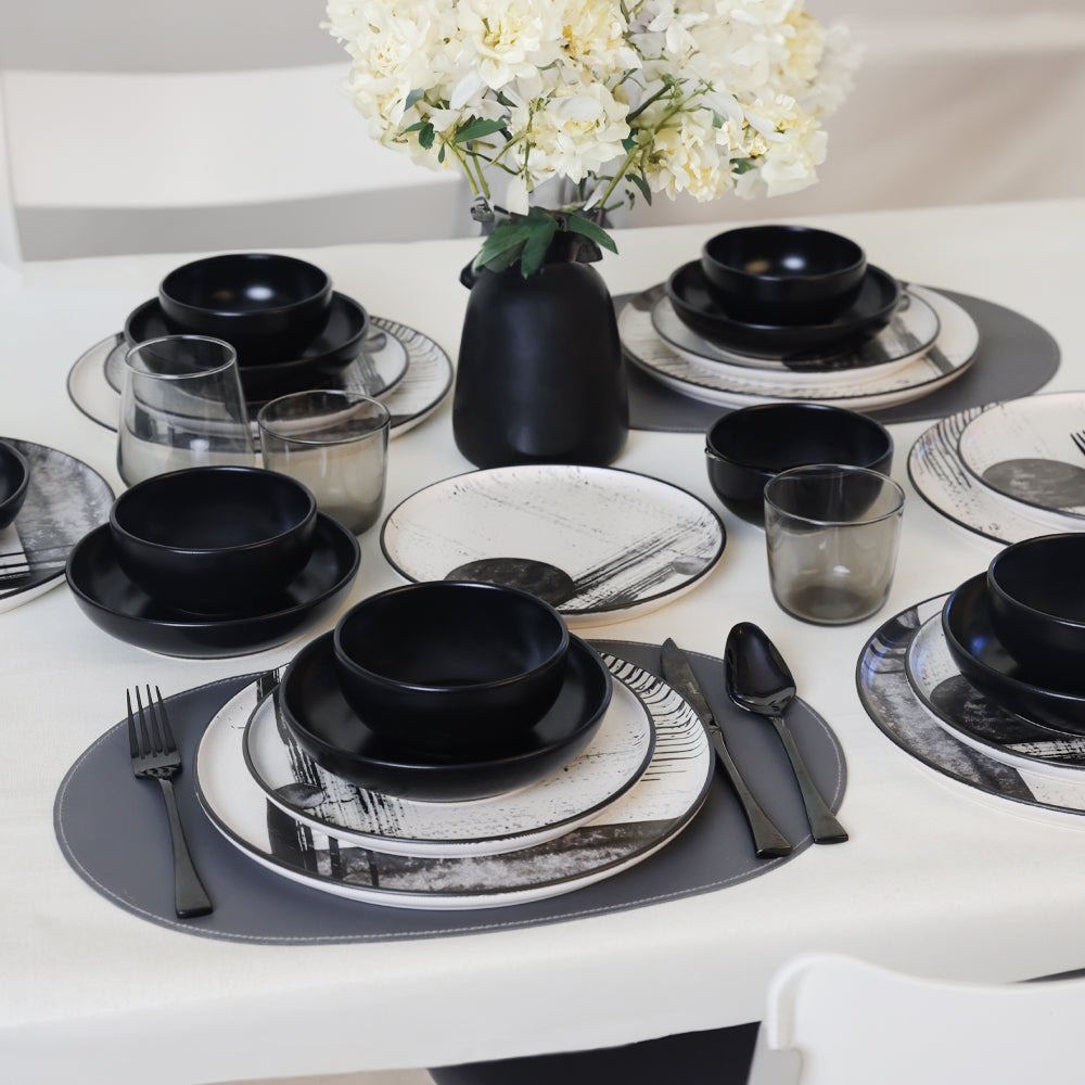 Shadowy Dinner Set 24 Pieces 6 Person