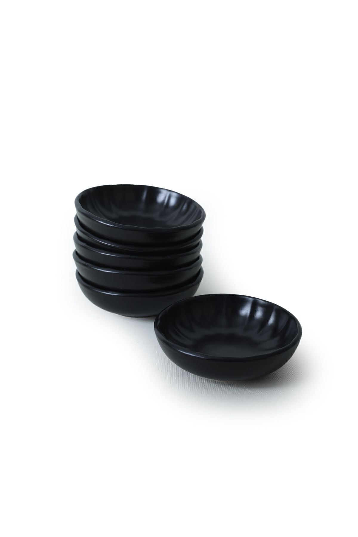 Matte Black Sirius Snack Bowl 12 cm 6 Pieces