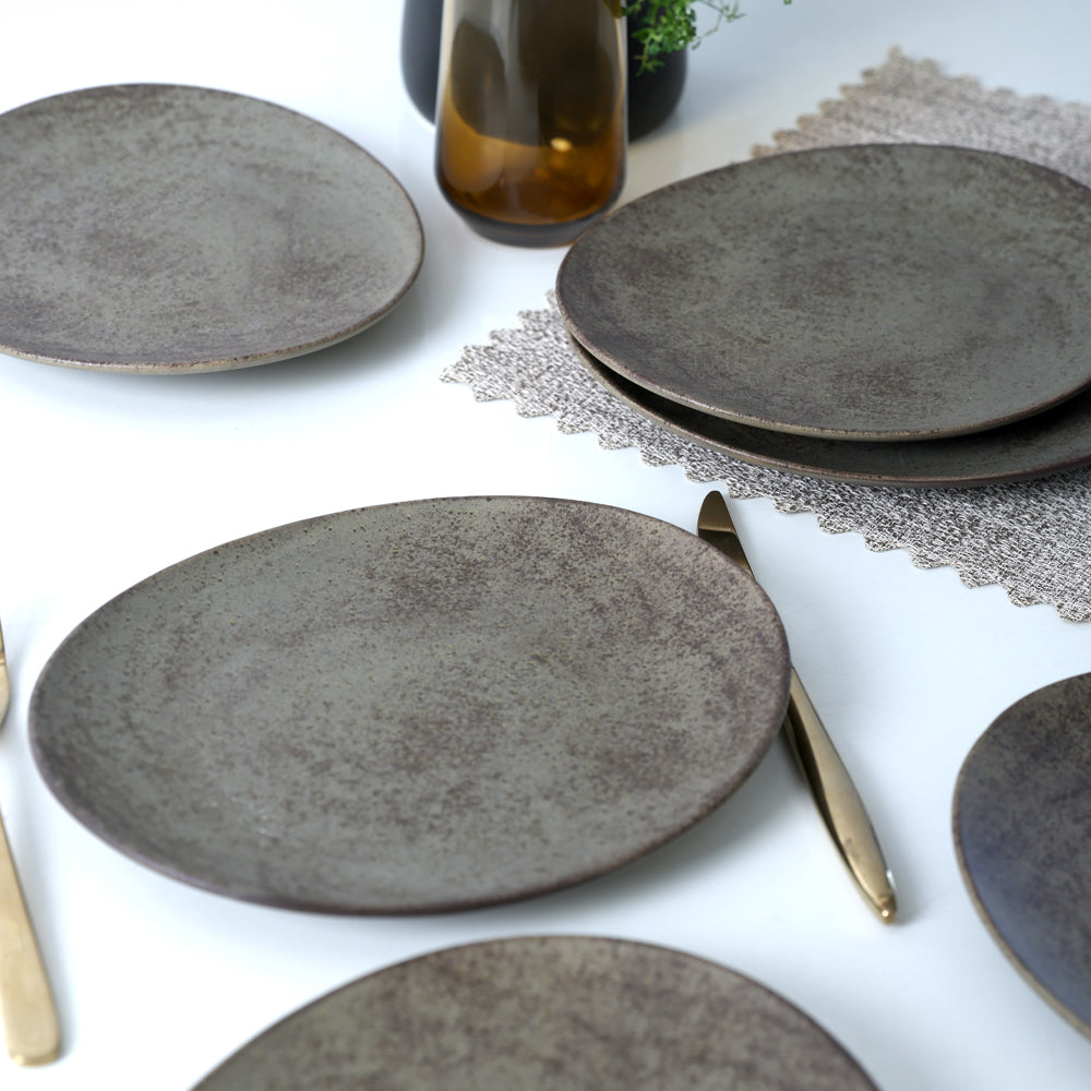 Keraart Matte Clay Stella Cake Plate 23 Cm 6 Pieces