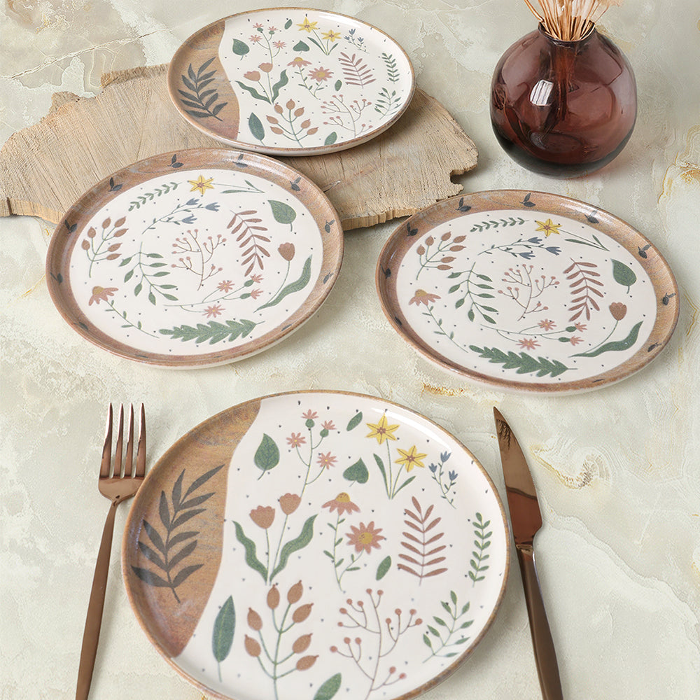 Soft Bloom Nordic Cake Plate 22 Cm 4 Pieces