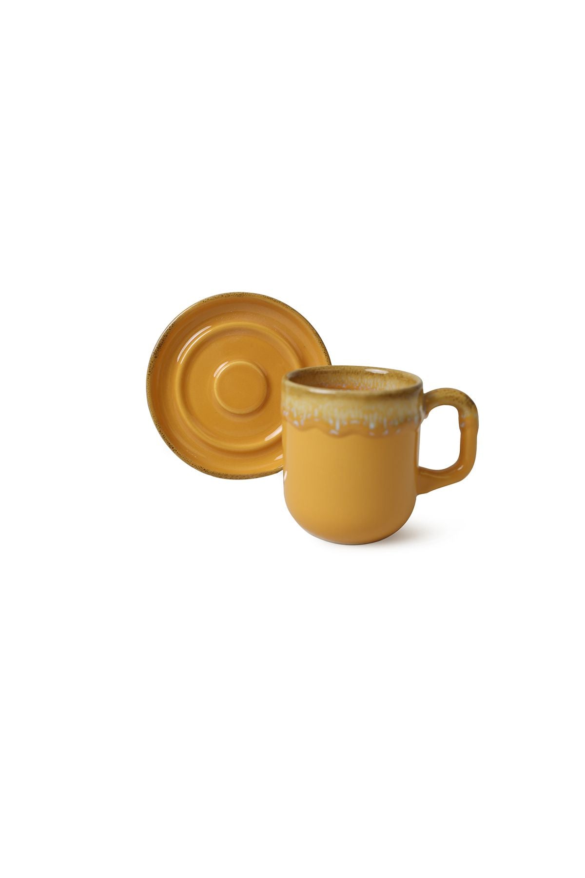 Shizen Yellow/Turquoise Formart Coffee Set 8 Pieces for 4 People