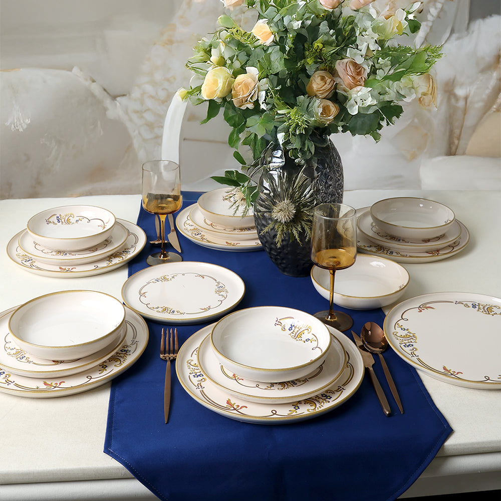 Bronze Bloom Dinner Set 18 Pieces 6 Person