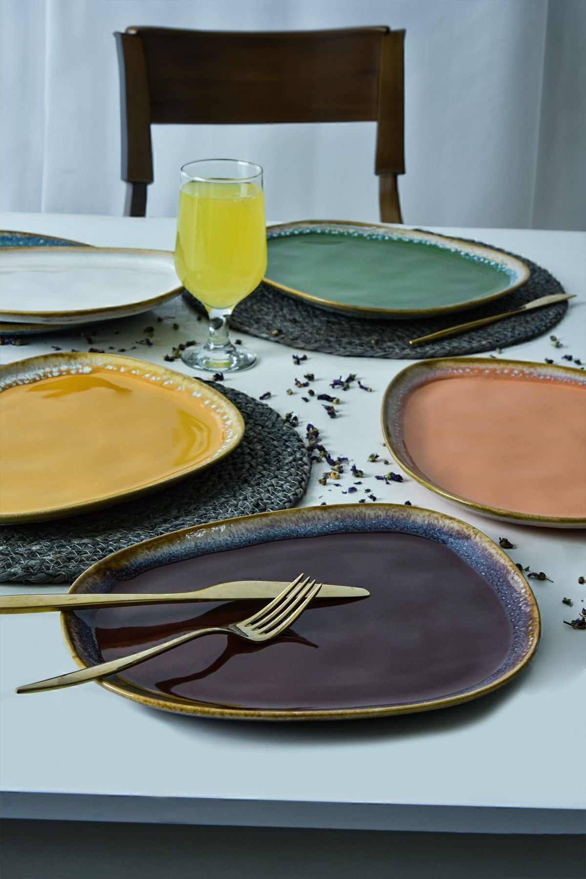 Shizen Mix Tetra Serving Plate 30 Cm 6 Pieces