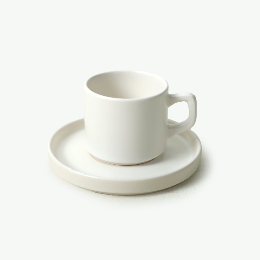 Matte White Stackable Dinner/Breakfast Set 20 Pieces for 4 People