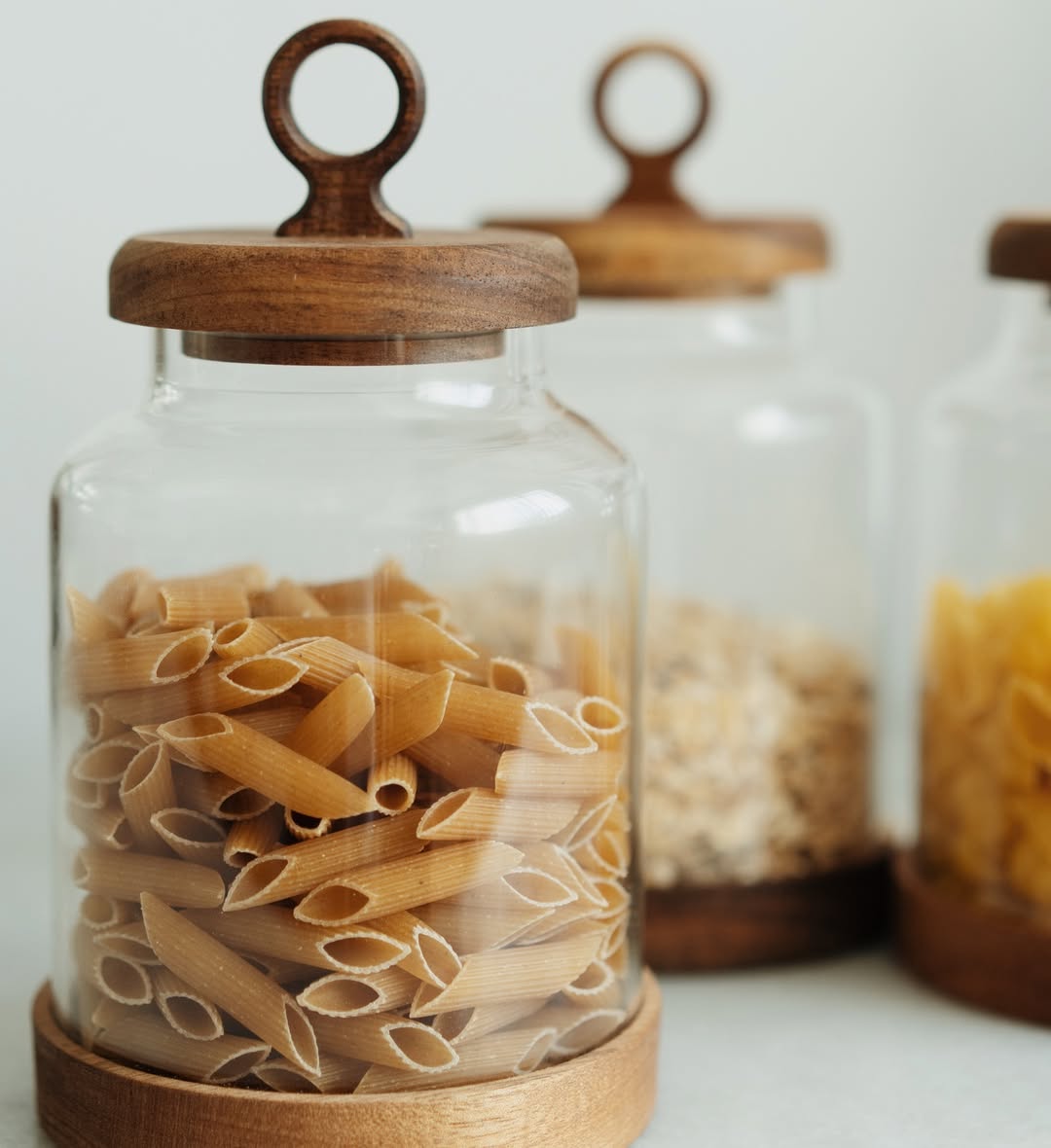 Ring 3 Piece Jar Set with Acacia Lids