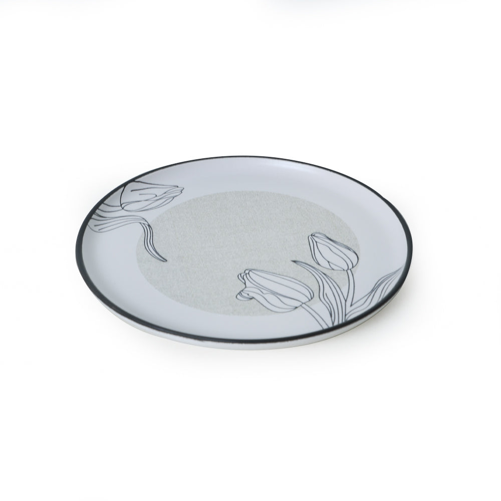 Keraart Shade Flowers Nordic Cake Plate 22 Cm 6 Pieces