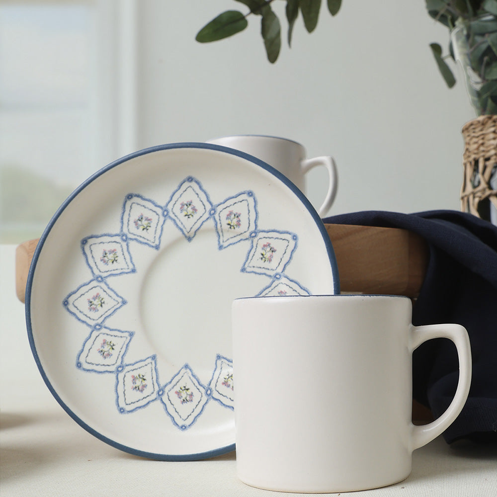 Floral Waves Nordic Coffee Set 12 Pieces 6 Person
