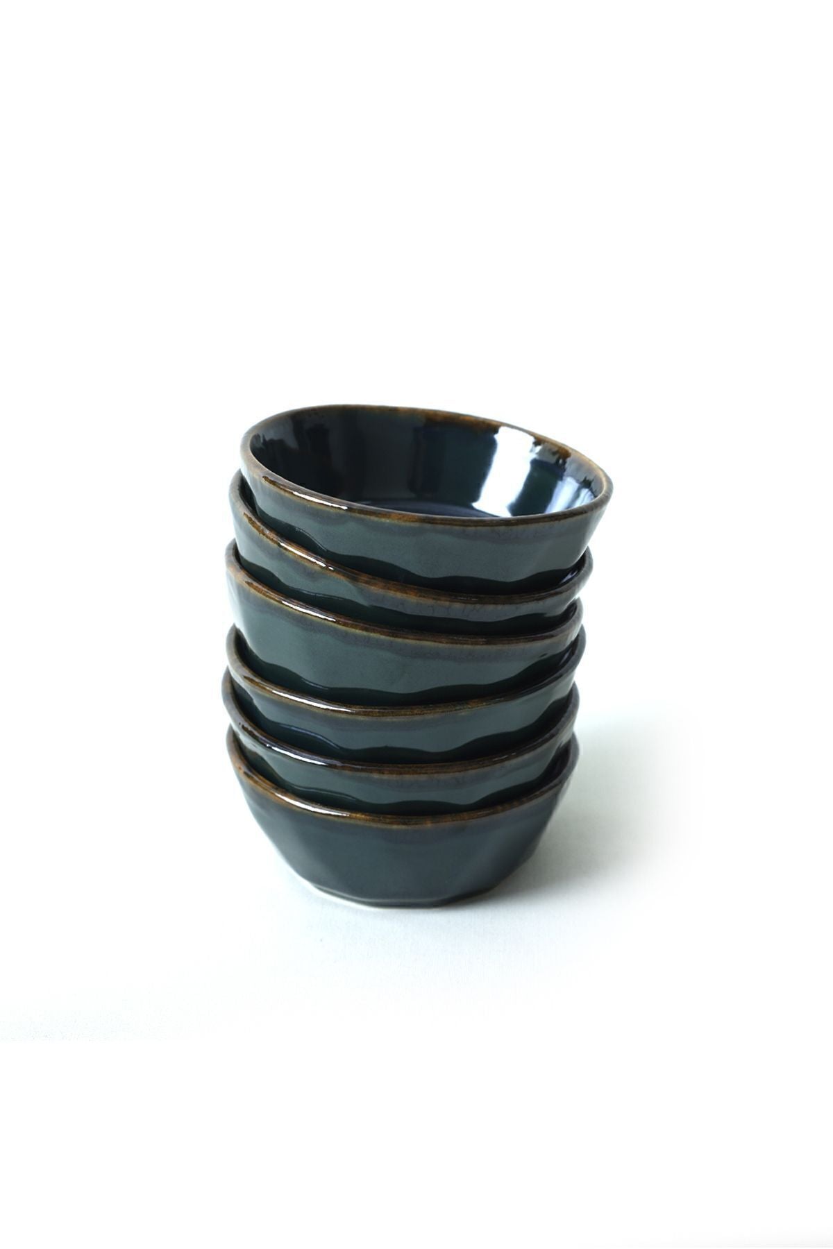 Emerald Crystal Snack Bowl 12 cm 6 Pieces