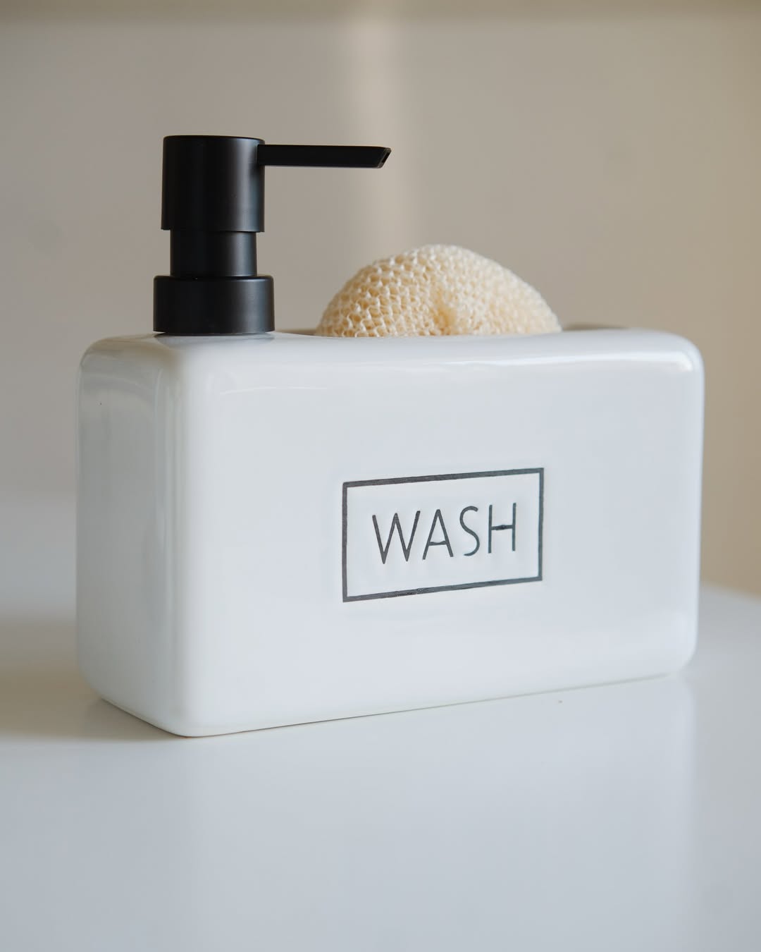 Ceramic liquid soap dispenser