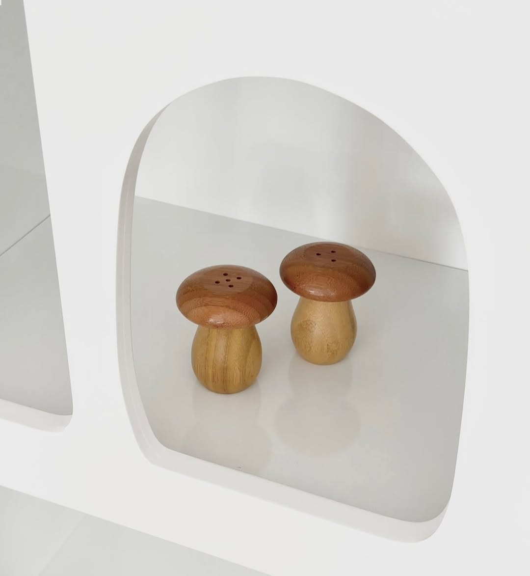 Mushroom Shaped Salt and Pepper Shakers