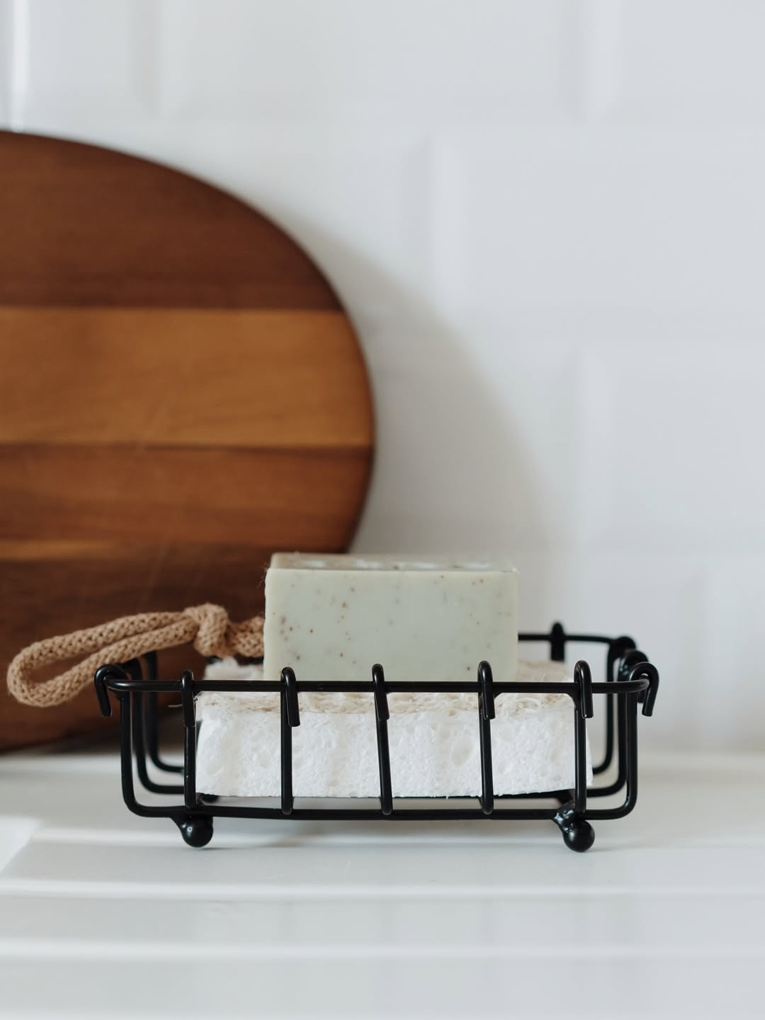 Metal Soap and Sponge Organizer