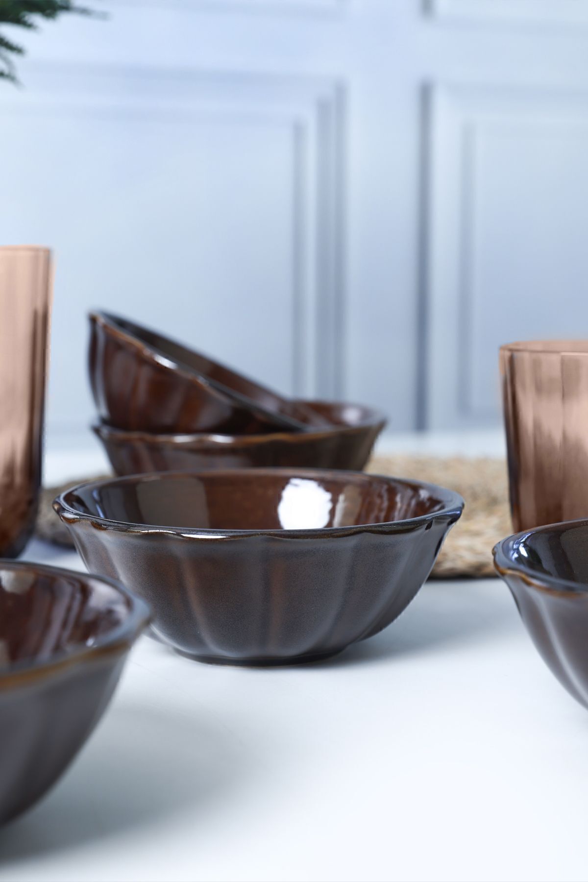 Luster Brown Sirius Snack Bowl 12 cm 6 Pieces