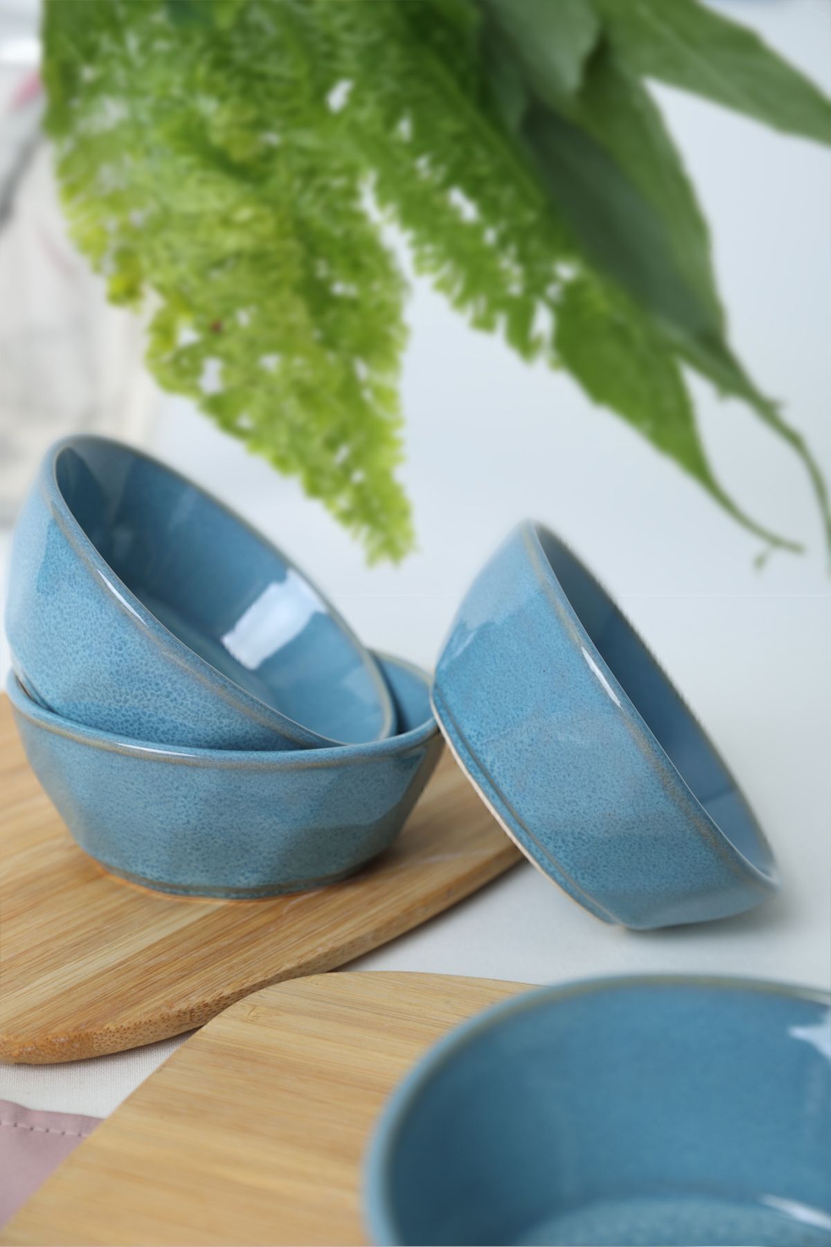 Granite Turquoise Crystal Snack Bowl 12 cm 6 Pieces